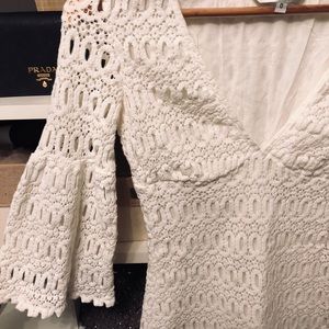 Trina Turk white lace dress